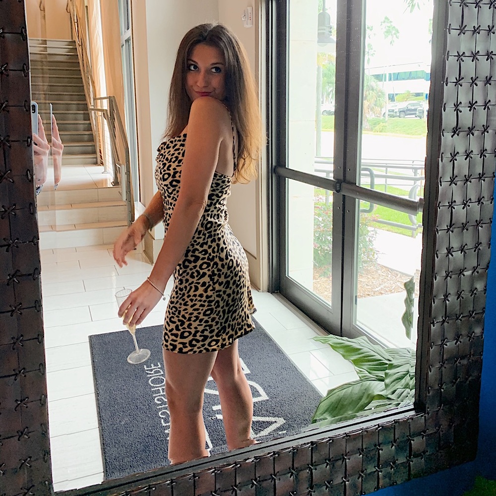 Boutique printed mini dress